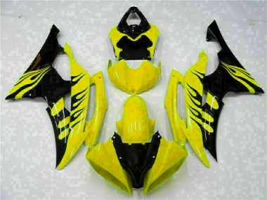2008-2016 Yellow Yamaha YZF R6 Replacement Motorcycle Fairings