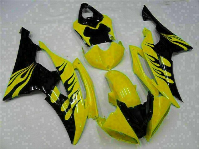 2008-2016 Yellow Yamaha YZF R6 Replacement Motorcycle Fairings 2008-2016 Yellow Yamaha YZF R6 Replacement Motorcycle Fairings