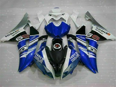 2008-2016 White Blue Yamaha YZF R6 Moto Fairings