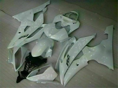 Abs 2008-2016 White Yamaha YZF R6 Replacement Fairings