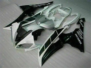 2008-2016 White Black Yamaha YZF R6 Motorcycle Fairings