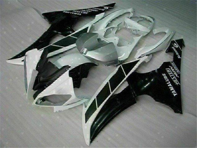 2008-2016 White Black Yamaha YZF R6 Motorcycle Fairings 2008-2016 White Black Yamaha YZF R6 Motorcycle Fairings