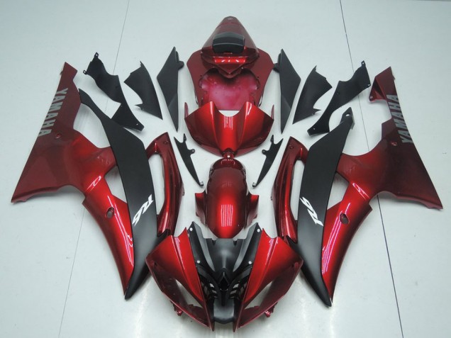 2008-2016 Candy Red and Black Yamaha YZF R6 Bike Fairings 2008-2016 Candy Red and Black Yamaha YZF R6 Bike Fairings