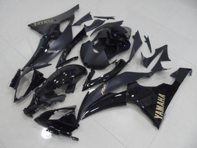 2008-2016 Black with Gold Sticker Yamaha YZF R6 Replacement Motorcycle Fairings 2008-2016 Black with Gold Sticker Yamaha YZF R6 Replacement Motorcycle Fairings