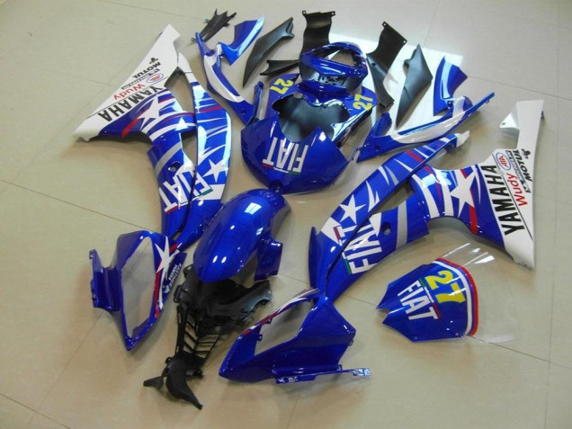 2008-2016 Blue Star Fiat Yamaha YZF R6 Bike Fairing Kit 2008-2016 Blue Star Fiat Yamaha YZF R6 Bike Fairing Kit