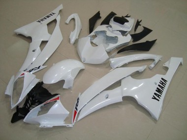 Abs 2008-2016 Pearl White Yamaha YZF R6 Motorbike Fairing Kits