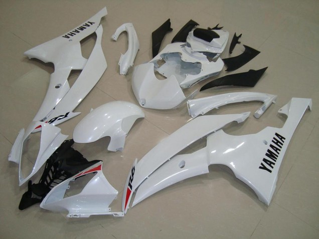 2008-2016 Pearl White Yamaha YZF R6 Motorbike Fairing Kits 2008-2016 Pearl White Yamaha YZF R6 Motorbike Fairing Kits