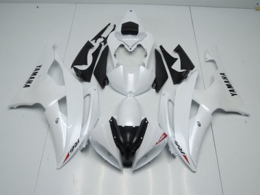 ABS 2008-2016 Pearl White and Red Sticker Yamaha YZF R6 Motorcycle Fairing Kits & Plastic Bodywork MF3936
