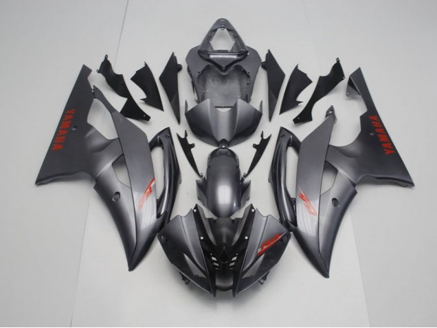 2008-2016 Matte Black Grey Yamaha YZF R6 Motorcycle Fairings Kit 2008-2016 Matte Black Grey Yamaha YZF R6 Motorcycle Fairings Kit