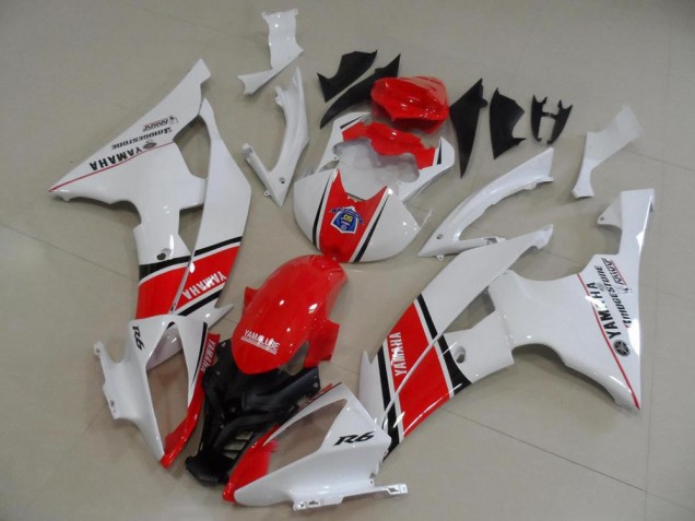 2008-2016 Red White OEM Style Yamaha YZF R6 Motorcycle Bodywork 2008-2016 Red White OEM Style Yamaha YZF R6 Motorcycle Bodywork