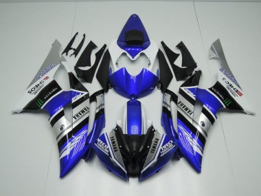 Abs 2008-2016 Blue White ENEOS Monster Yamaha YZF R6 Motorcycle Fairings Kit