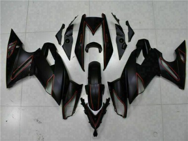 Abs 2009-2011 Black Red Kawasaki EX650 Motorbike Fairing