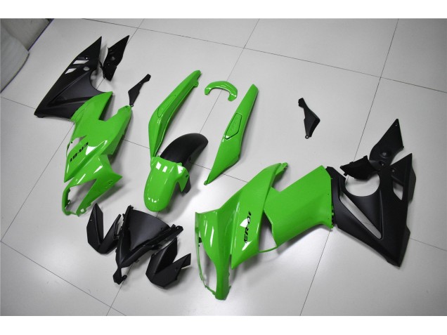 Abs 2009-2011 Green Black Kawasaki EX650 Replacement Motorcycle Fairings