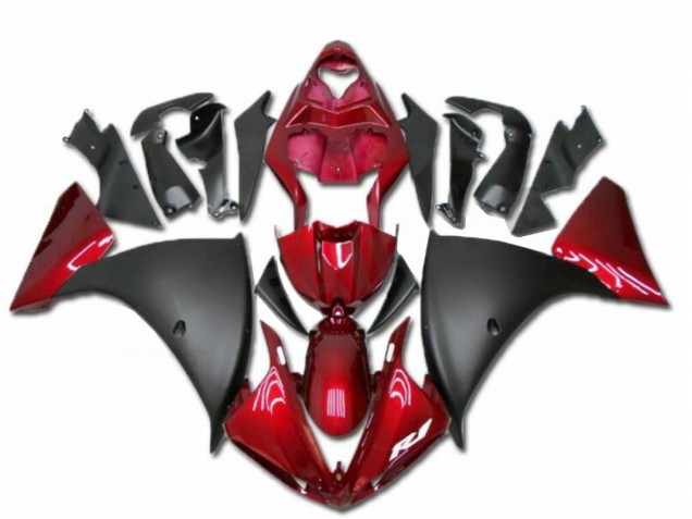 2009-2011 Red Black Yamaha YZF R1 Moto Fairings 2009-2011 Red Black Yamaha YZF R1 Moto Fairings