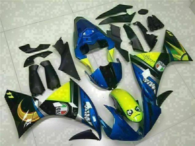 2009-2011 Blue Yamaha YZF R1 Replacement Motorcycle Fairings 2009-2011 Blue Yamaha YZF R1 Replacement Motorcycle Fairings