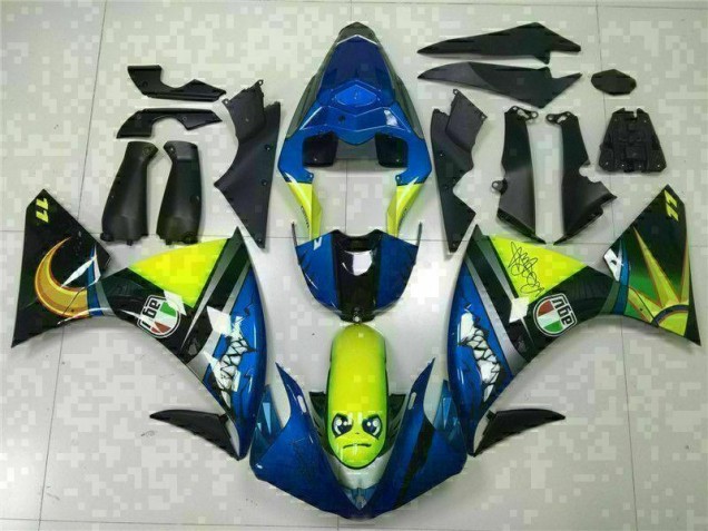 2009-2011 Blue Yamaha YZF R1 Replacement Motorcycle Fairings 2009-2011 Blue Yamaha YZF R1 Replacement Motorcycle Fairings