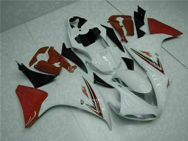 2009-2011 White Red Yamaha YZF R1 Bike Fairing Kit 2009-2011 White Red Yamaha YZF R1 Bike Fairing Kit