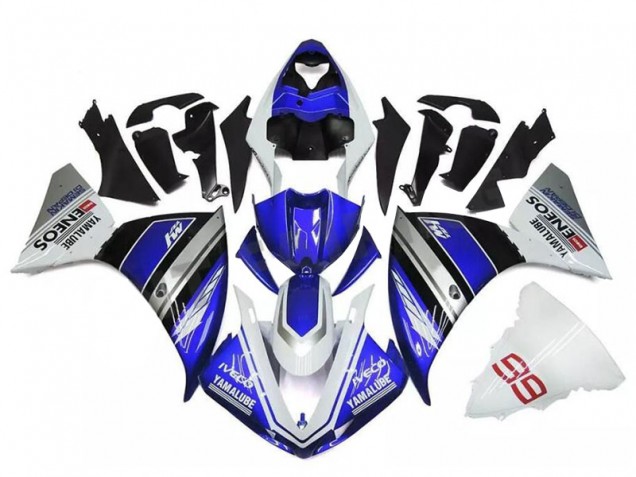 2009-2011 White Blue Silver Yamaha YZF R1 Bike Fairings 2009-2011 White Blue Silver Yamaha YZF R1 Bike Fairings