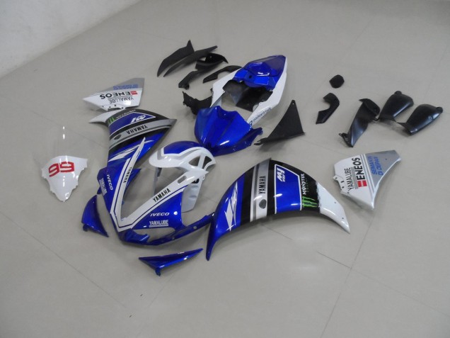 2009-2011 Blue White Yamaha YZF R1 Bike Fairing Kit 2009-2011 Blue White Yamaha YZF R1 Bike Fairing Kit