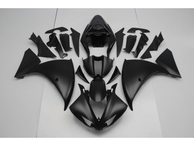 2009-2011 Matte Black Yamaha YZF R1 Moto Fairings