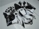 2009-2012 White Black Honda CBR600RR Motorcycle Replacement Fairings