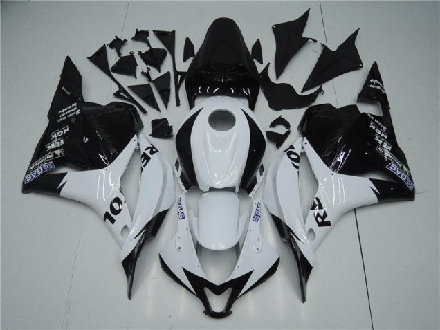 2009-2012 White Black Honda CBR600RR Motorcycle Replacement Fairings