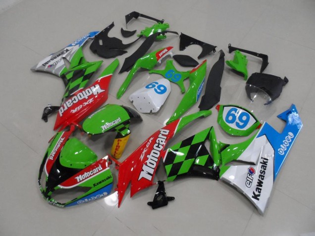 Abs 2009-2012 Motocard Kawasaki ZX6R Motorcycle Fairings Kits