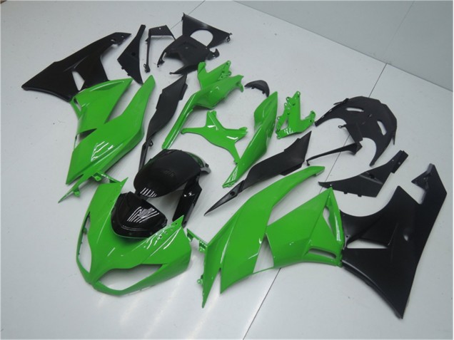 Abs 2009-2012 Green Black Kawasaki ZX6R Replacement Motorcycle Fairings