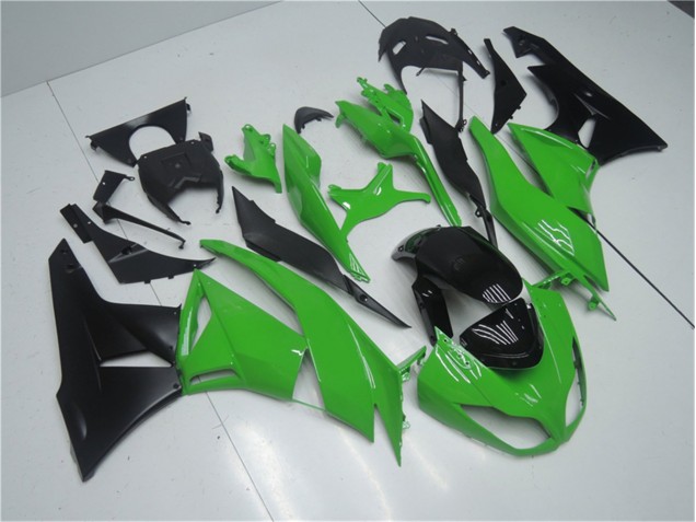 2009-2012 Green Black Kawasaki ZX6R Replacement Motorcycle Fairings 2009-2012 Green Black Kawasaki ZX6R Replacement Motorcycle Fairings