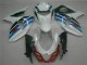 2009-2016 White Suzuki GSXR1000 Motorcycle Fairings