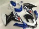 2009-2016 White Blue Black Suzuki GSXR1000 Motorbike Fairings