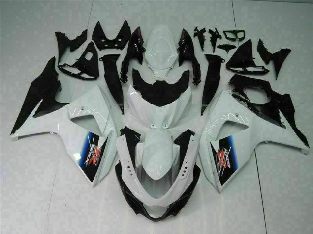 Abs 2009-2016 White Black Suzuki GSXR1000 Motor Bike Fairings