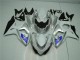 2009-2016 Silver White Suzuki GSXR1000 Motorcycle Bodywork