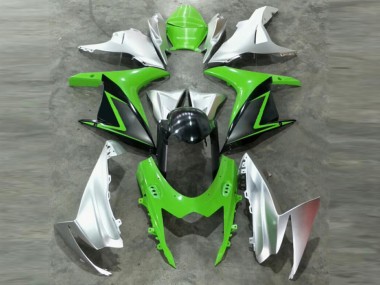 Abs 2011-2021 Green Silver Suzuki GSXR 600/750 Motor Fairings