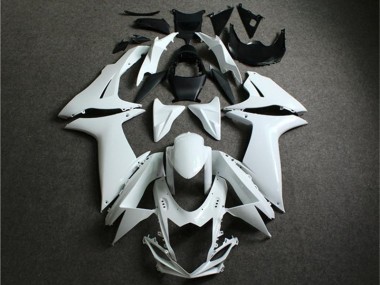 2011-2021 White Suzuki GSXR 600/750 Motorcycle Fairings Kit