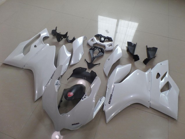 2011-2014 Pearl White Ducati 1199 Motorcycle Fairing Kit