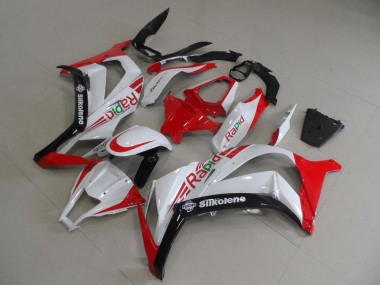 Abs 2011-2015 Red and White Rapid Kawasaki ZX10R Motorcylce Fairings