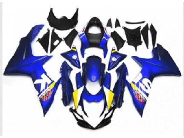 2011-2021 Blue White Suzuki GSXR 600/750 Moto Fairings