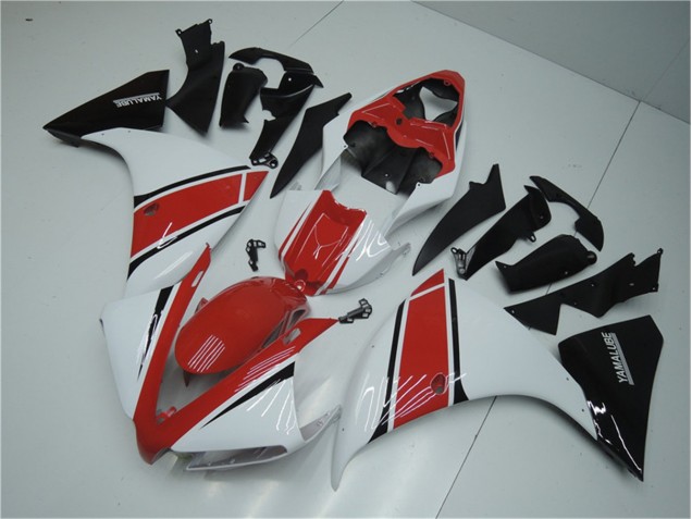 2012-2014 White Red Black Yamaha YZF R1 Motorcylce Fairings 2012-2014 White Red Black Yamaha YZF R1 Motorcylce Fairings