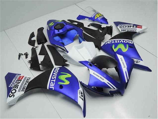 2012-2014 Blue White Black Yamaha YZF R1 Motorcycle Replacement Fairings 2012-2014 Blue White Black Yamaha YZF R1 Motorcycle Replacement Fairings