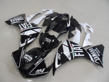 Abs 2012-2014 Black White Fiat Yamaha YZF R1 Motorbike Fairings