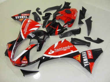 Abs 2012-2014 Red Black Santander Yamaha YZF R1 Motorbike Fairing Kits