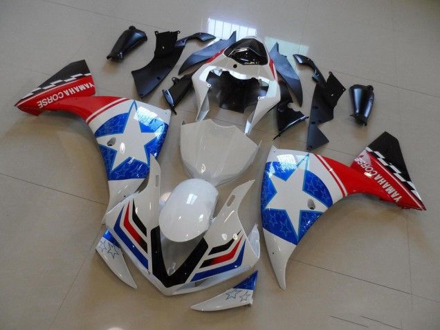 2012-2014 White Black Ducati Star Yamaha YZF R1 Motorcyle Fairings 2012-2014 White Black Ducati Star Yamaha YZF R1 Motorcyle Fairings