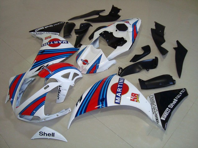 2012-2014 White Black Martini Yamaha YZF R1 Replacement Fairings 2012-2014 White Black Martini Yamaha YZF R1 Replacement Fairings