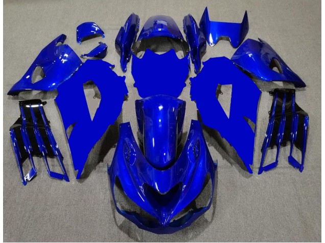 Abs 2012-2021 Blue Black Kawasaki ZX14R ZZR1400 Motor Fairings