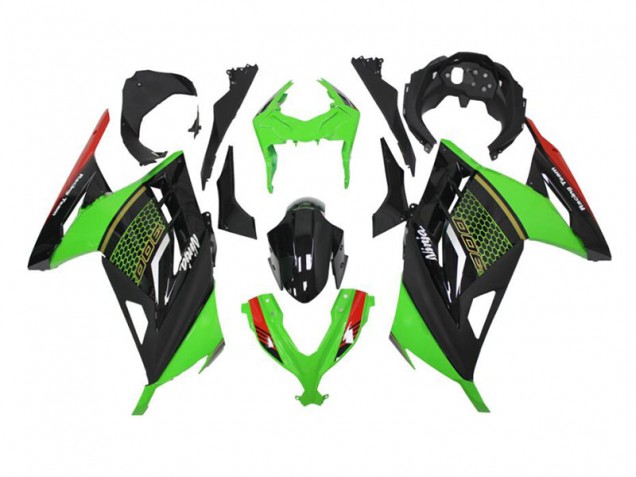 2013-2016 Green Black Kawasaki EX300 Motor Bike Fairings & Bodywork