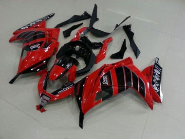 2013-2016 Red Black Airfore Kawasaki ZX300R Motorbike Fairings