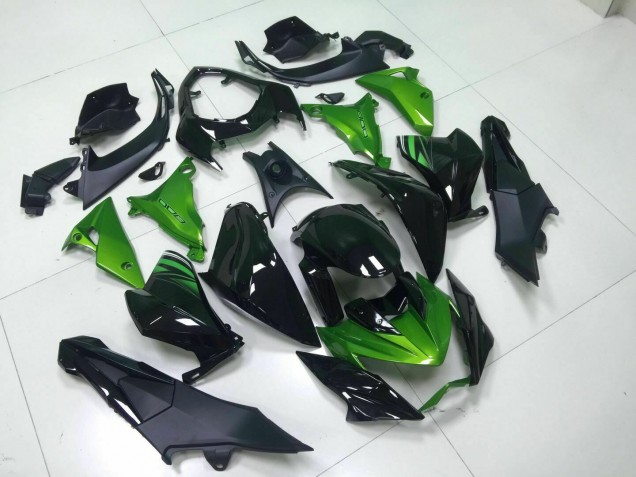 2013-2016 Green Black Kawasaki Z800 Moto Fairings 2013-2016 Green Black Kawasaki Z800 Moto Fairings
