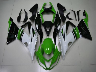 ABS 2013-2018 Green White Black Kawasaki Ninja ZX6R Motorcycle Fairing Kits & Plastic Bodywork MF0601