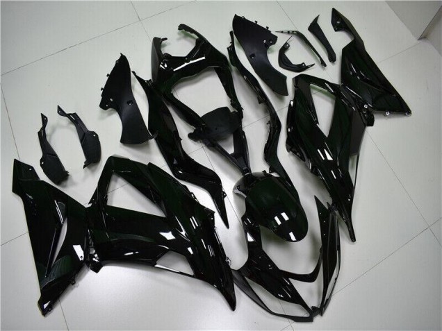 2013-2018 Glossy Black Kawasaki ZX6R Motorcycle Fairings Kit